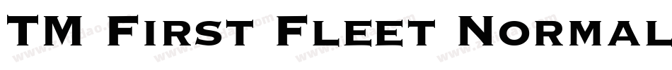 TM First Fleet Normal字体转换